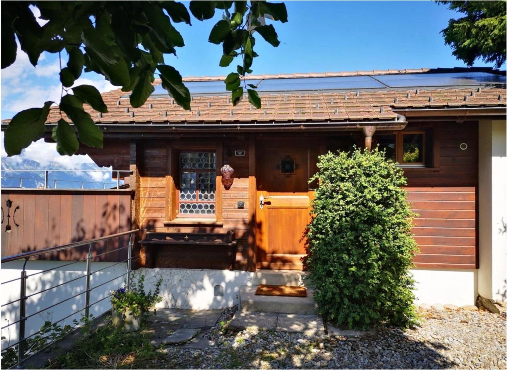 Chalet With View Of The Mountains And The Thun Lake Sigriswil Dış mekan fotoğraf